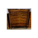 An early/mid 19th Century mahogany chest.