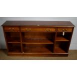 A reproduction mahogany bookcase.