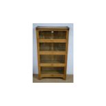 Kenrick & Jefferson Ltd: an early 20th Century oak bookcase.