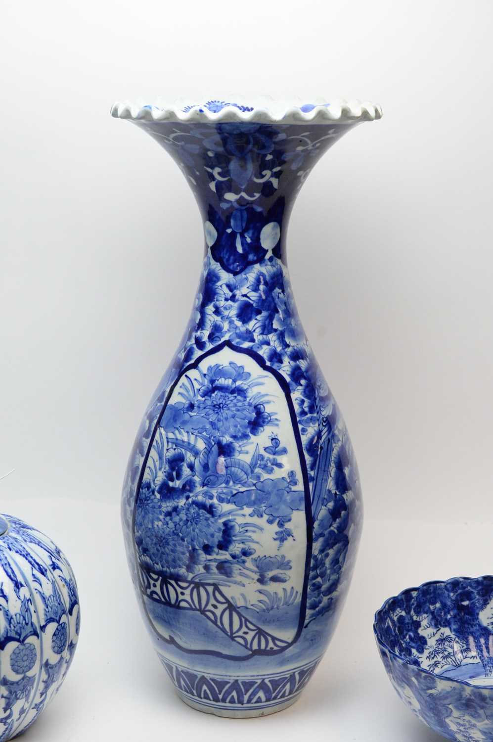 Chinese blue and white ceramics vases, various. - Image 2 of 5