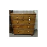 A Victorian mahogany chest.