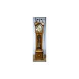 An ornate Continental 'Tempus Fugit' longcase clock.