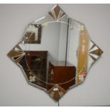 An Art Deco mirror.