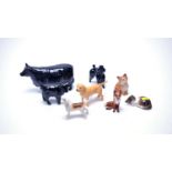 A collection of Beswick dog figures; and others
