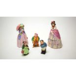 A collection of Royal Doulton figures; and another