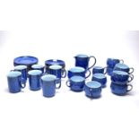 An extensive Denby ‘Midnight’ pattern blue stoneware dinner service