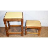 Two Colin 'Beaverman' Almack stools.