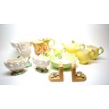 A selection of floral decorative ceramic wares