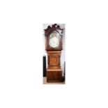 A Victorian North Country mahogany longcase clock.