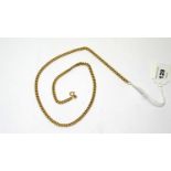 A 9ct yellow gold curb link chain necklace