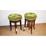 Two piano stools.