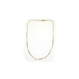 An 18ct yellow gold fine link necklace,