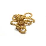 A 9ct yellow gold chain necklace,