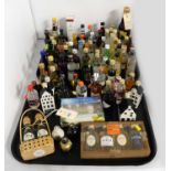 A selection of alcohol miniatures.