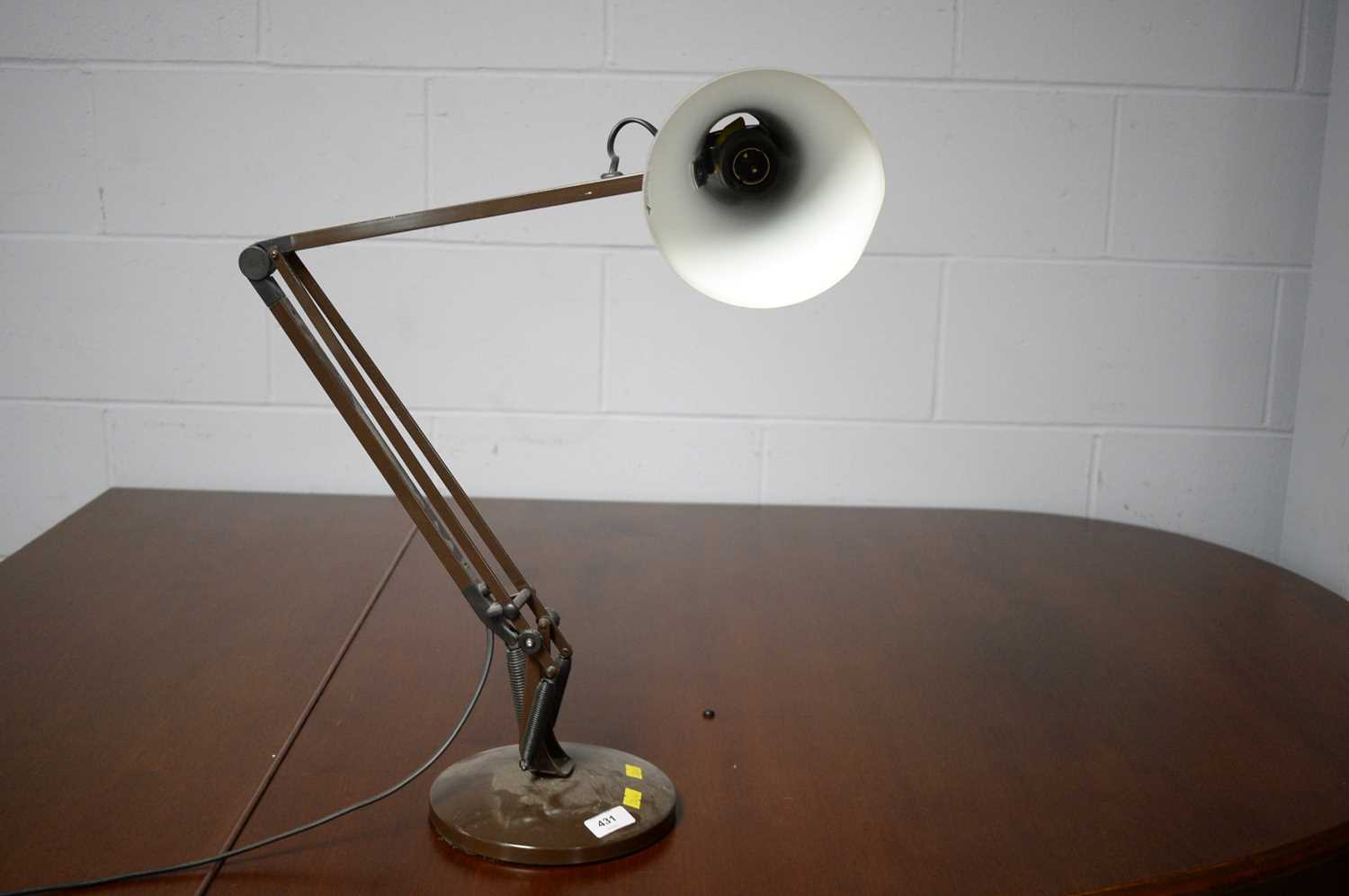 An Anglepoise desk lamp, in brown. - Image 2 of 3