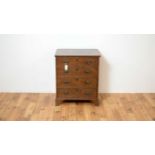 An early 20th Century mahogany bachelors chest of drawers