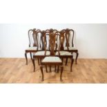 A set of six early 20th Century mahogany dining chairs