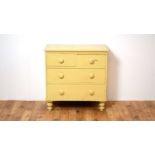 A 19th Century painted chest of drawers