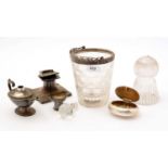 A selection of silver items,