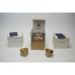 Three House of Faberge Imperial Music Box Collection musical trinket boxes.