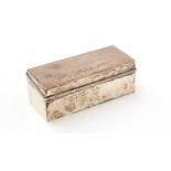 A silver box, by Stuart Clifford & Co, and other items