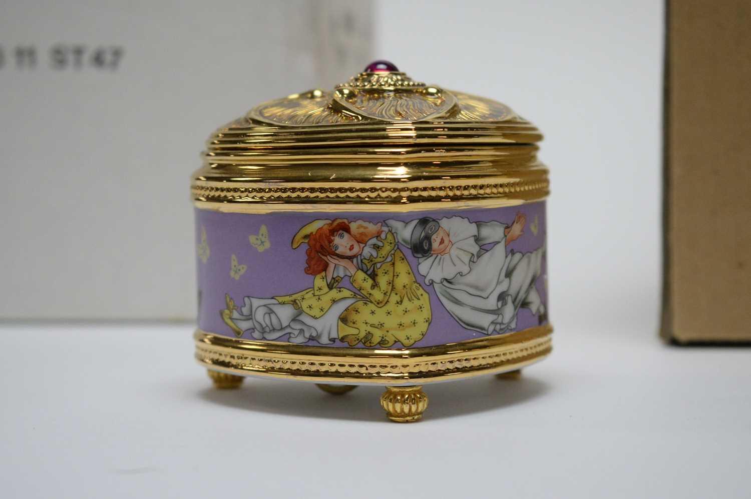 Three House of Faberge Imperial Music Box Collection musical trinket boxes. - Image 3 of 6