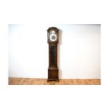 A 20th Century oak longcase / grandfather clock