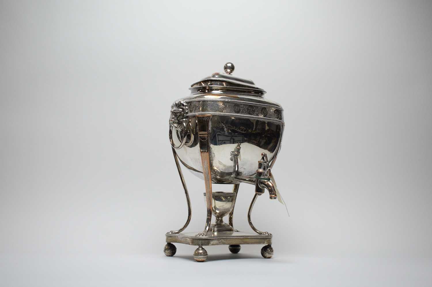 A Victorian silver-plated samovar. - Image 2 of 5