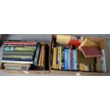 A selection of hardback and other books in two boxes
