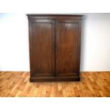 A 19th Century mahogany wardrobe