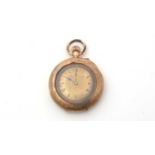 A 14ct yellow gold cased fob watch,