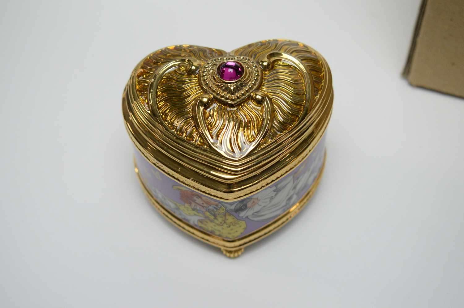 Three House of Faberge Imperial Music Box Collection musical trinket boxes. - Image 4 of 6