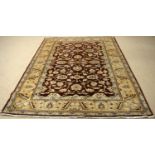 A 20th century Persian Ziegler style hand knotted rug