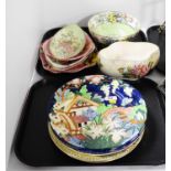 A collection of Maling china, including mid 20th Century lustrous bowls and dishes, and plates.