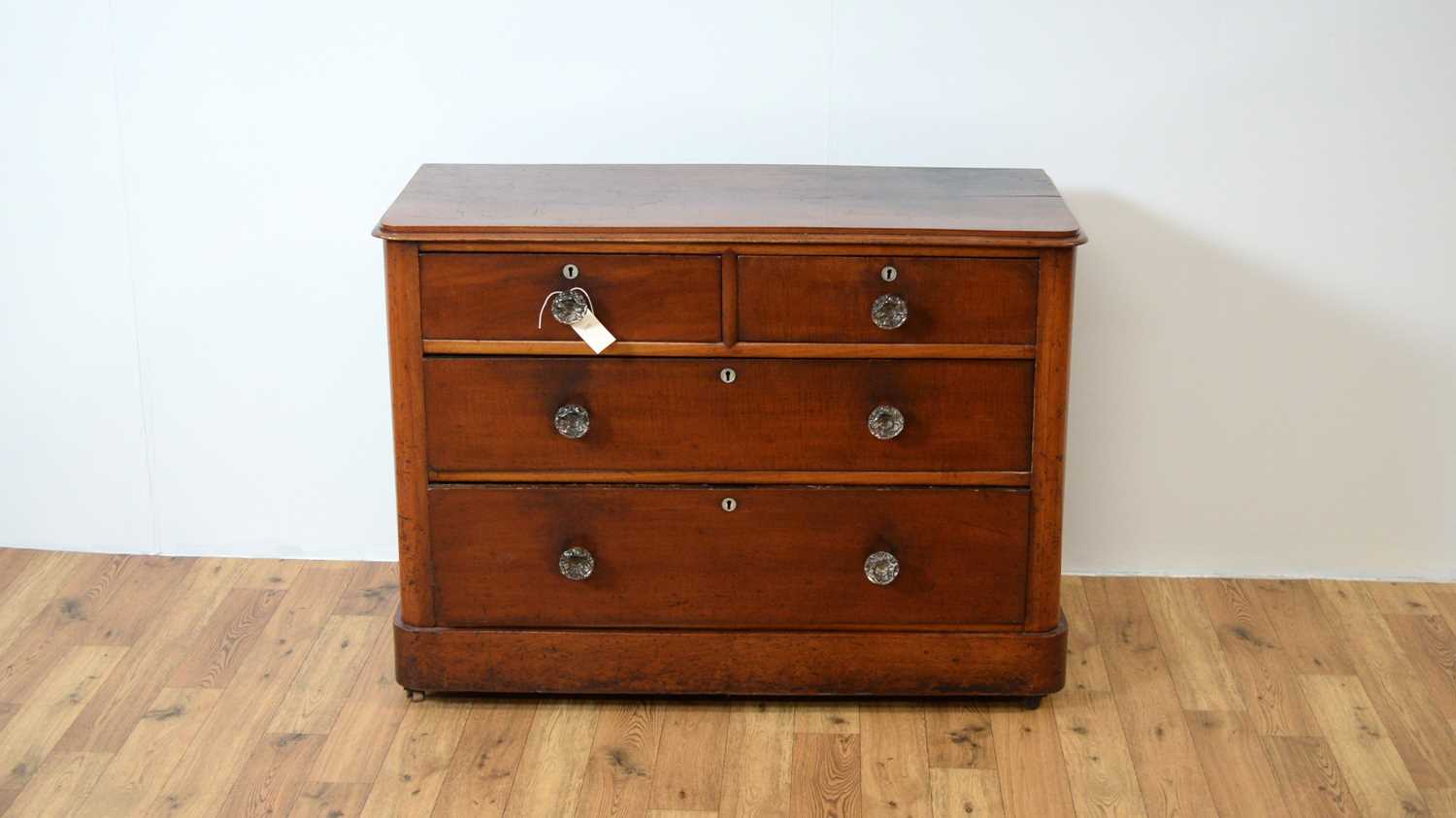A 19th Century Victorian mahogany chest of drawers
