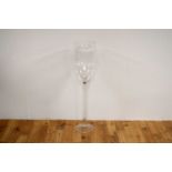 An extravagant decorative champagne glass, of large proportions.