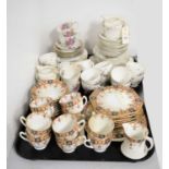 A selection of ceramic tea wares incl. Royal Stafford and Colclough