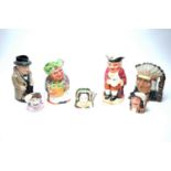 A selection of Royal Doulton Toby jugs