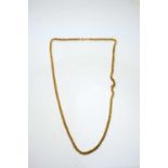 A 9ct yellow gold necklace,