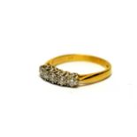A five-stone diamond ring,