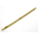 A 9ct yellow gold bracelet,