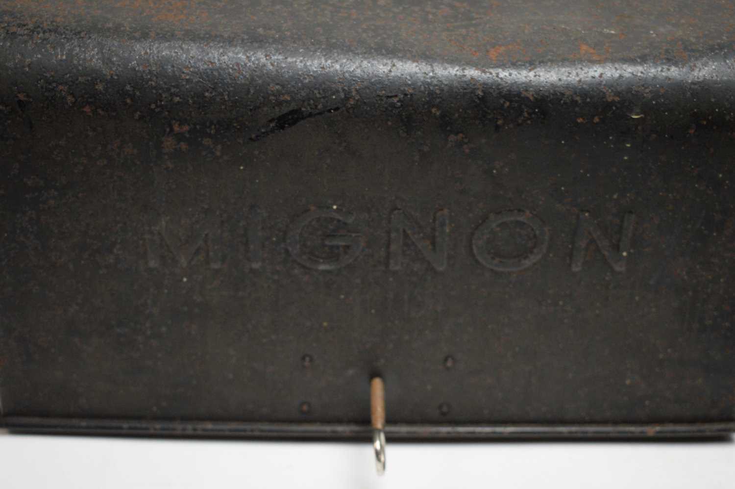 A Mignon index typewriter, by AEG Berlin, in cast metal case. - Image 5 of 5