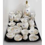 Collection of Aynsley ‘Cottage Garden’ decorative ceramic wares; and a Royal Doulton figure.