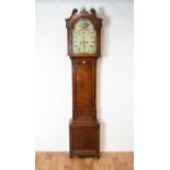 A 19th Century Victorian oak longcase/grandfather clock