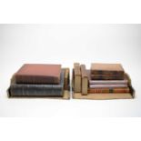 A collection of antiquarian books.