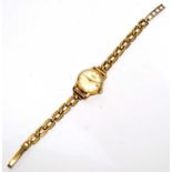 A 9ct yellow gold Tissot cocktail watch,