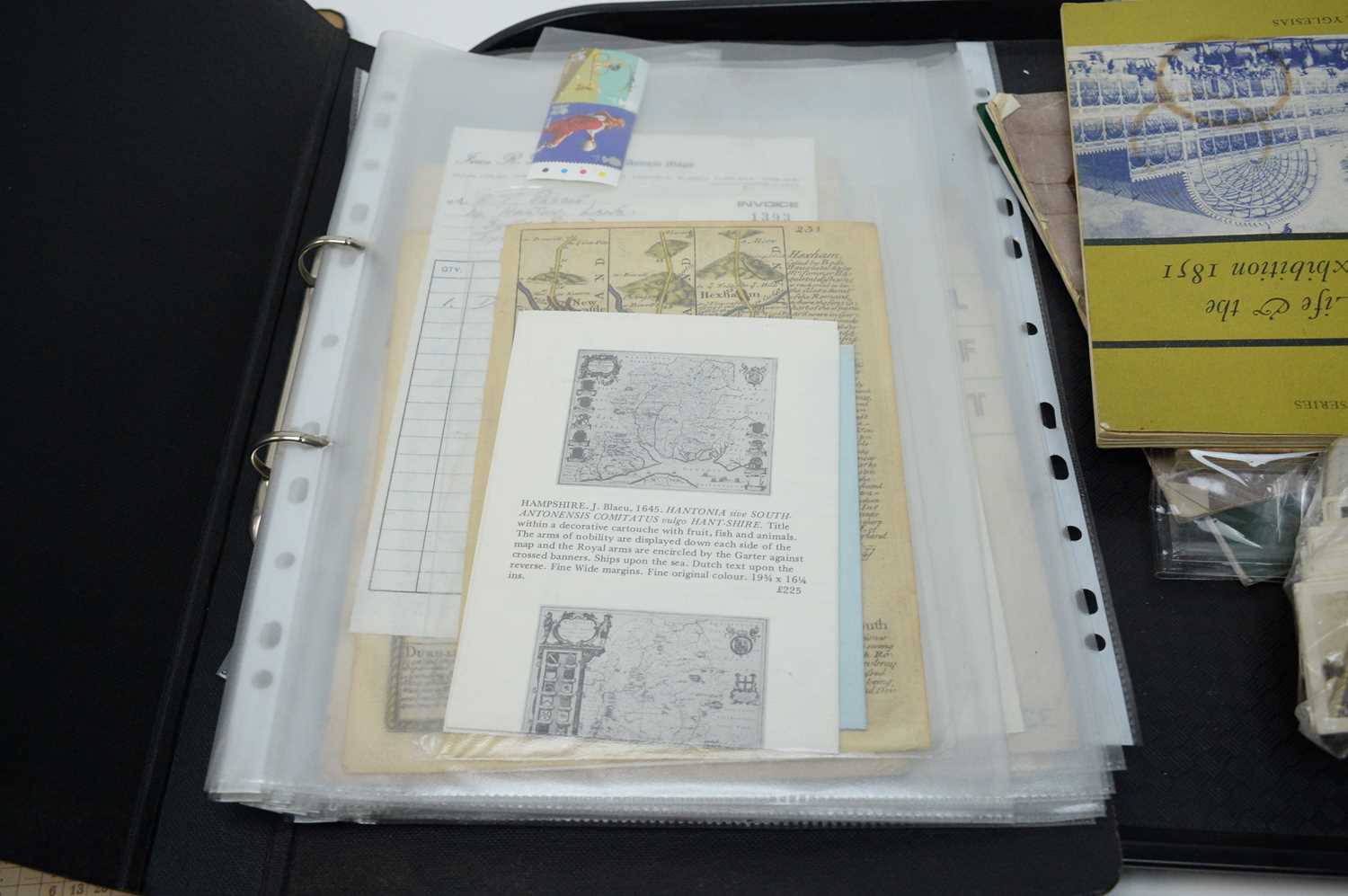 Late Victorian folding Filofax; together with a selection of maps, booklets, and other items. - Image 3 of 6