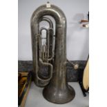 A silver plated Besson & Co Class A ‘Prototype’ tuba
