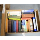A selection of hardback books, primarily relating to travel, and others, one box.