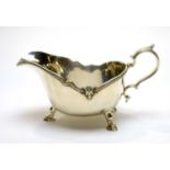 A silver sauce boat, by Northern Goldsmiths Co